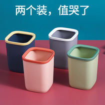 Desktop trash can home living room table bedroom bedside mini storage bucket box wastebasket small tube custom LOGO