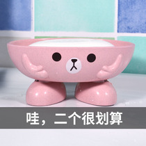 Drain Bear Soap Box Creative European Cute Toilet Bathroom Free Punch Mini Soap Box Holder