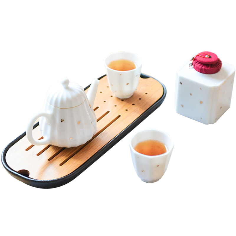 Ancient pottery and porcelain of jingdezhen kung fu tea sets ceramic cups, teapot tea tray was home tea tea set