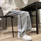 Джинсы, штаны, европейский стиль, оверсайз, свободный крой