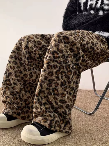 Утепленные демисезонные штаны, свободный прямой крой