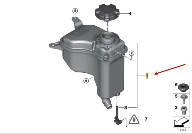 Подходит к BMW E87 E90 E92 E93 X1 E84 Z4 E89 вспомогательный чайник охлаждающей жидкости вспомогательный водяной бак