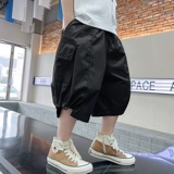 Шорты для мальчиков, дышащие тонкие детские штаны для отдыха, в западном стиле, свободный крой