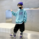 Осенняя летняя одежда, толстовка, детский демисезонный лонгслив для мальчиков, в западном стиле