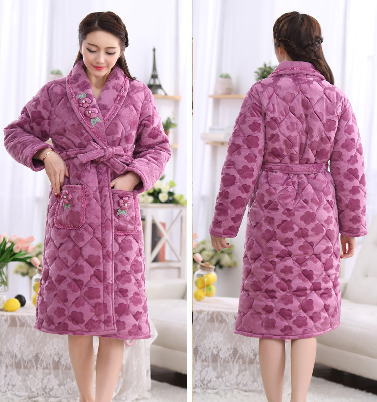 Peignoir jeunesse Quilted robe houmous - Ref 595227 Image 24