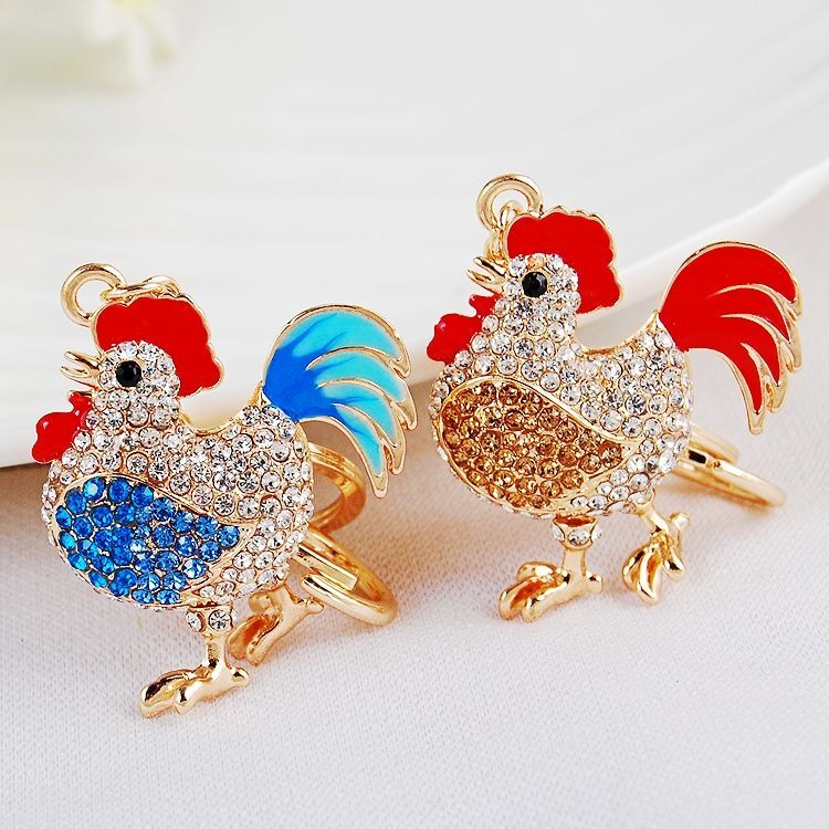 Chinese Style Zodiac Rooster Keychain Chick Car Key Chain Bag Pendant Unisex Trendy ins High-End Chinese Style Zodiac Rooster Keychain Chick Car Key Chain Bag Pendant Unisex Trendy ins High-End