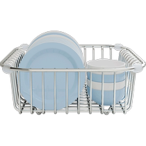 Drain Basket Sink 304 Stainless Steel Drain Rack Bowl Pan Filter Pool Wash Vegetable Basin Bowls Rack Kitchen Supplies Shelve