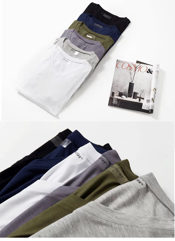 Modal nam đồ ngủ hàng đầu áo thun dài tay cotton mỏng nhà đơn mảnh nhà thêm mã lớn cộng với phân bón mùa thu và mùa đông pijama nam