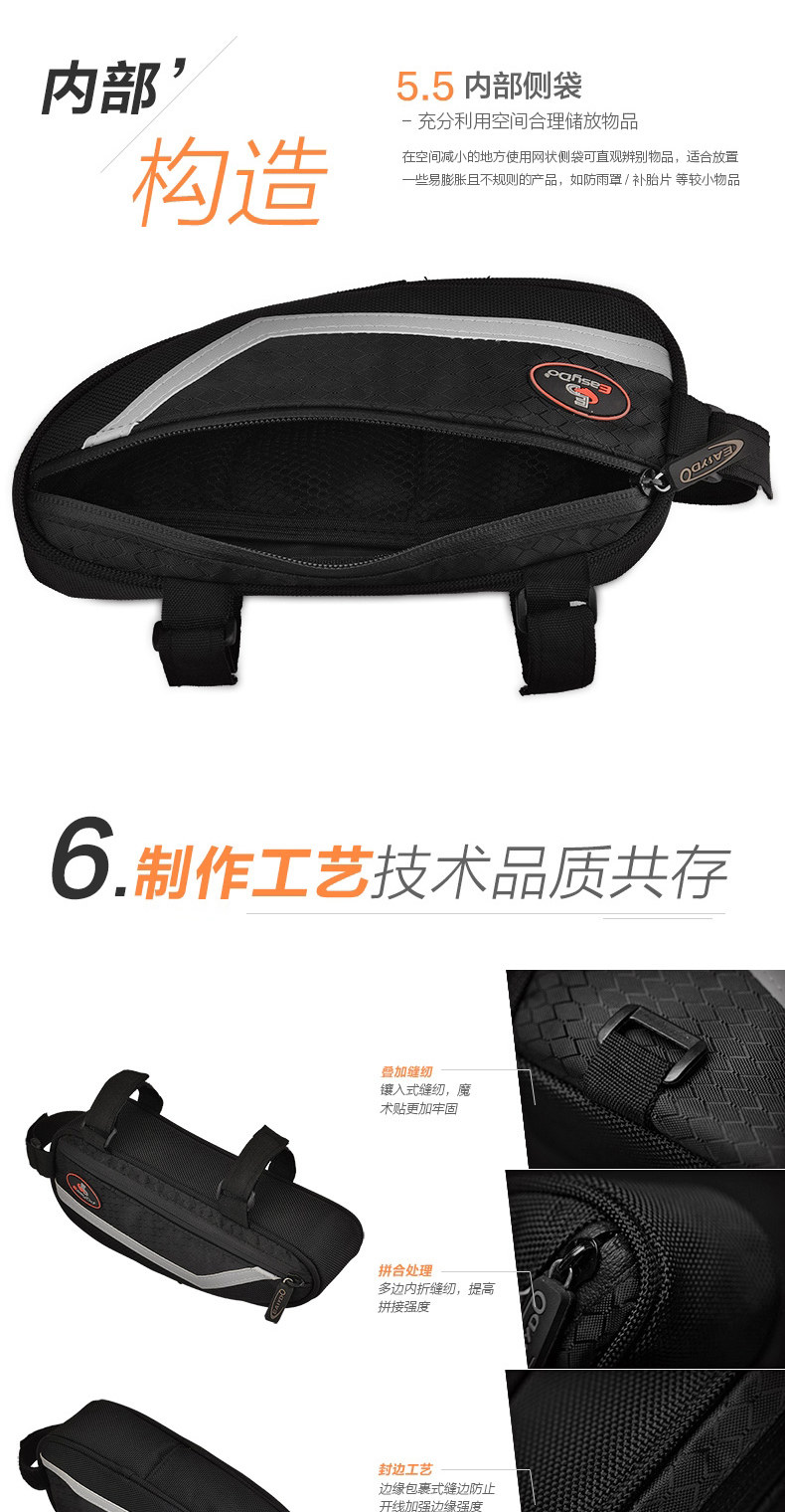 Sacoche pour vélo mixte EASYDO - Ref 2214933 Image 13