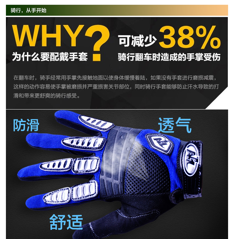 Gants de cyclisme mixte TACX - Ref 2241549 Image 8