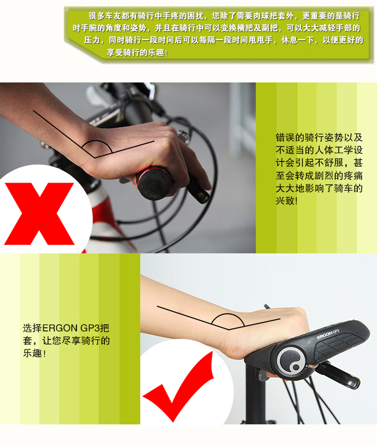 Poignées de vélo ERGON - Ref 2351168 Image 24