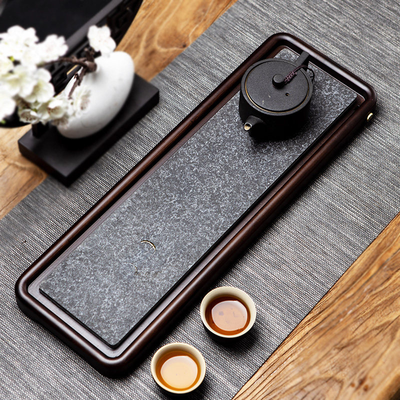 Wu Jinshi dry tea tray drainage household solid wood tea table Nanzhu tea Sea Japanese Kung Fu tea set small for one person