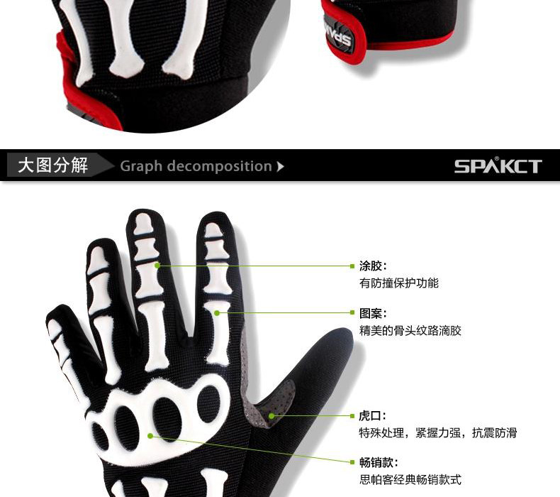 Gants de cyclisme mixte SPAKCT - Ref 2239203 Image 21