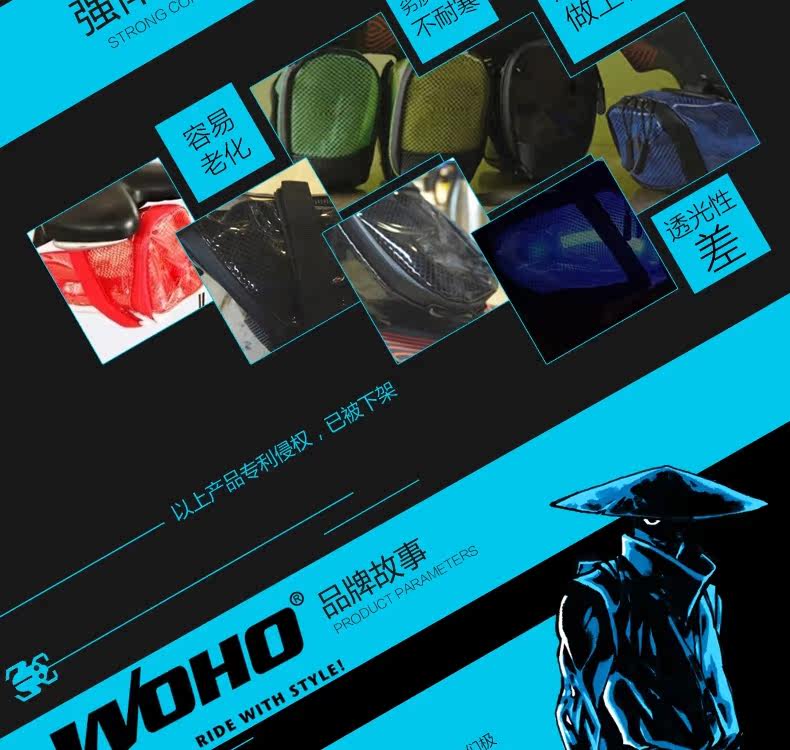 Sacoche pour vélo mixte WOHO - Ref 2232397 Image 23