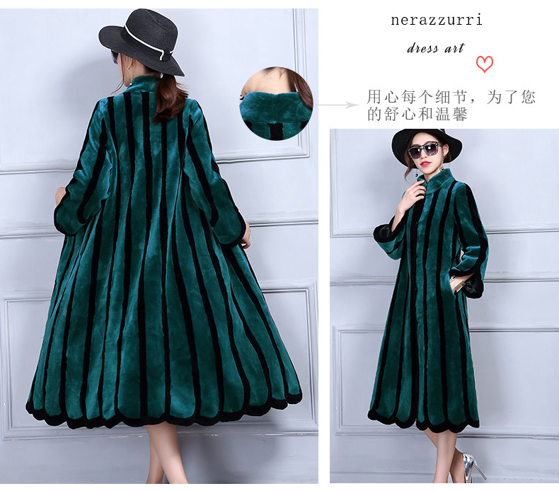 Manteau de fourrure femme NERAZZURRI - Ref 3171930 Image 18