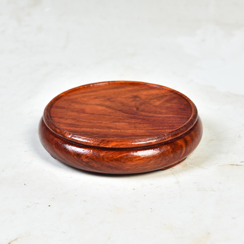 Substitutes rosewood mahogany base element circular base vase base it base cup tea base pad