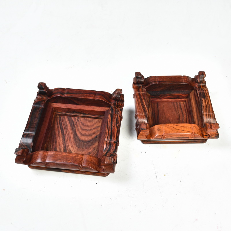 Red rosewood carving furnishing articles it base base mahogany base square vase flowerpot base solid wood