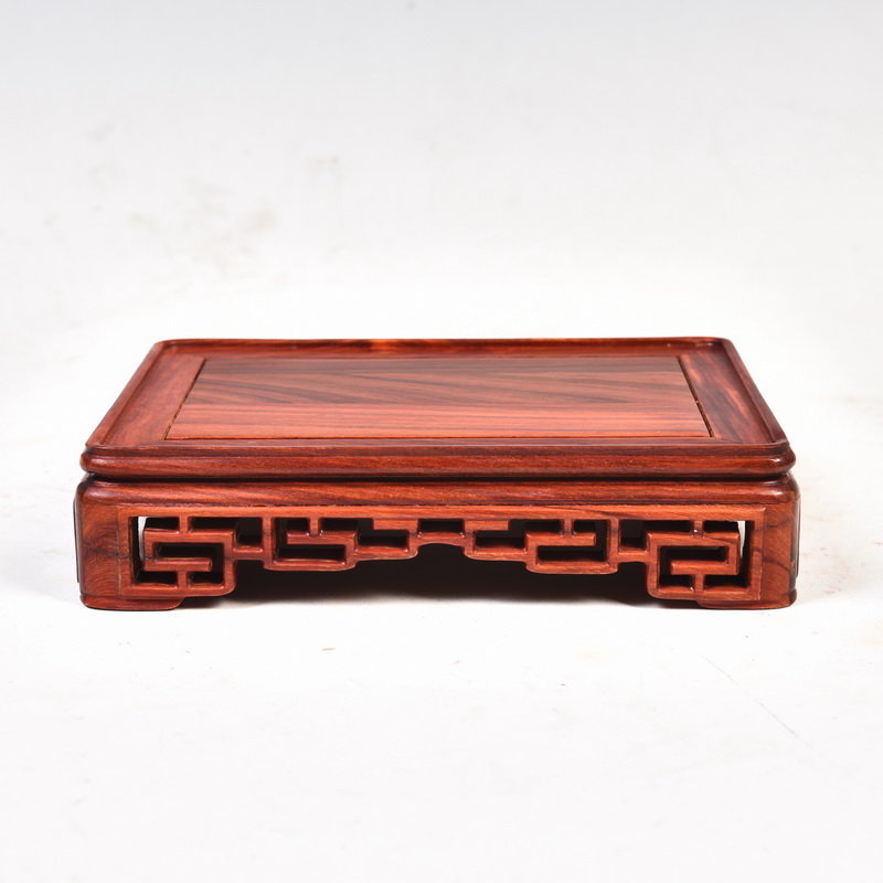 Red wingceltis woodcarving meander base rectangle, square, flowers miniascape tea kettle are it furnishing articles base solid wood