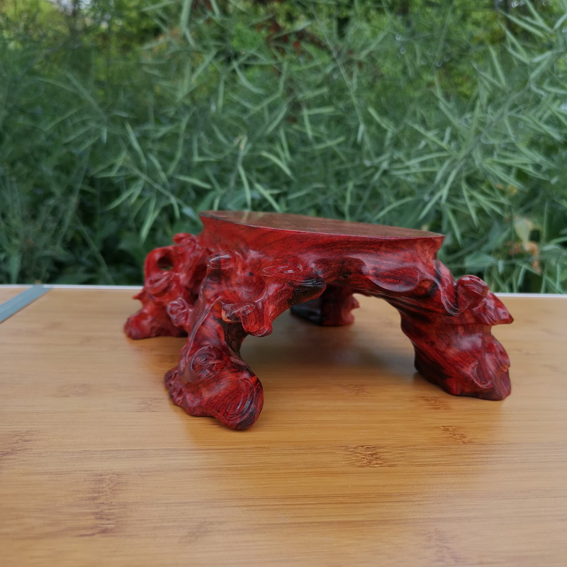 Pianology picking 86 redwood carved base solid wood handicraft furnishing articles base with flowers miniascape base