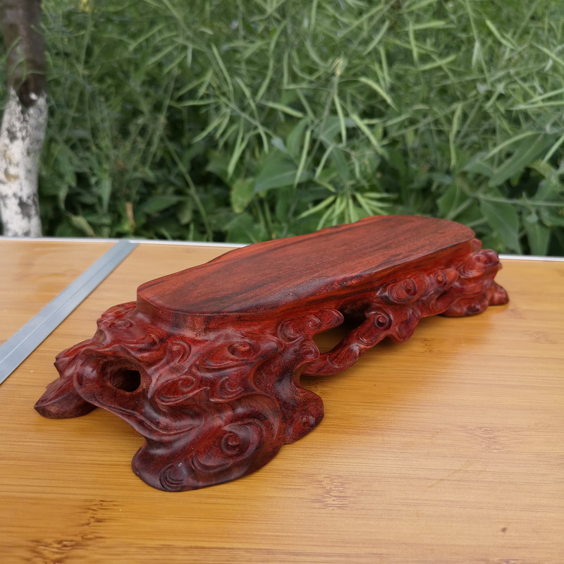 Pianology picking 82 redwood carved base solid wood handicraft furnishing articles base with flowers miniascape base