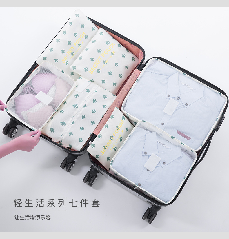 Travel Collection Bag Suitcase Packed with portable clothing clothes Tourism shoes lingerie containing bag finishing bag