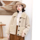 2022 ດູໃບໄມ້ລົ່ນໃຫມ່ Sheep Sheared Coat Women's Short Composite Fur Integrated Fur Jacket Particles