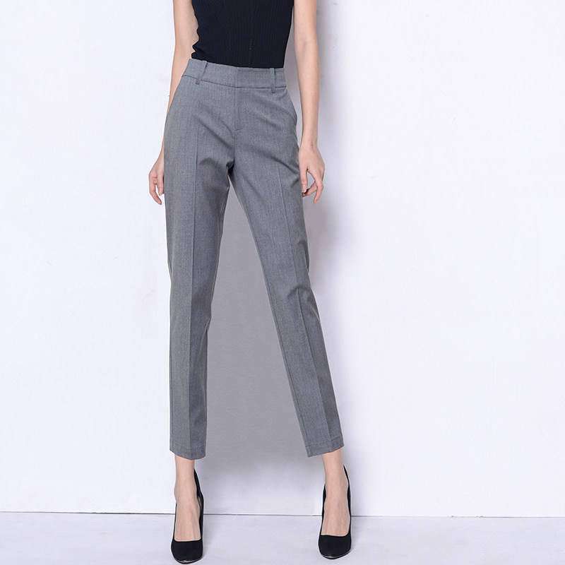 Van Donnie Western Pants Woman Spring Summer Korean version Slim Size Slim size Narrow Foot Pants Commute Lady West Pants 100 lap 90% pants