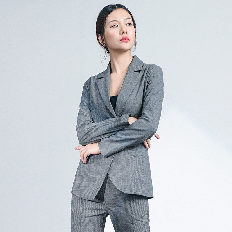 Sanskandonie 2022 New thousands of birdie plaid suits women in spring commute Korean version Fashion show Slim West Suit Jacket