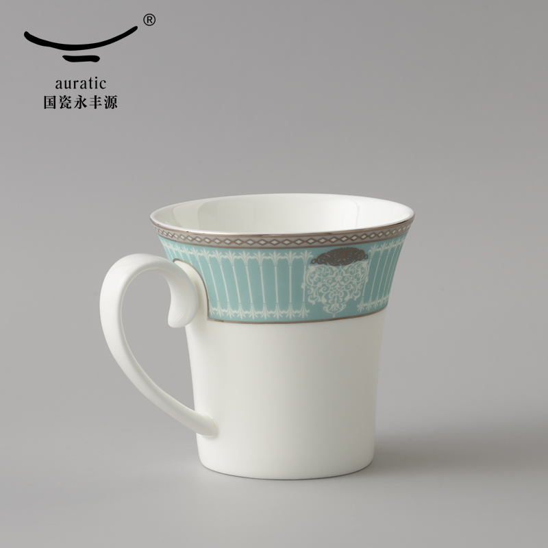 The porcelain yongfeng source deep yellow 320 creative glass coffee cup ceramic keller cup of cup 's office