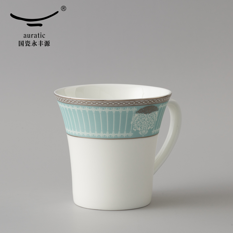 The porcelain yongfeng source deep yellow 320 creative glass coffee cup ceramic keller cup of cup 's office