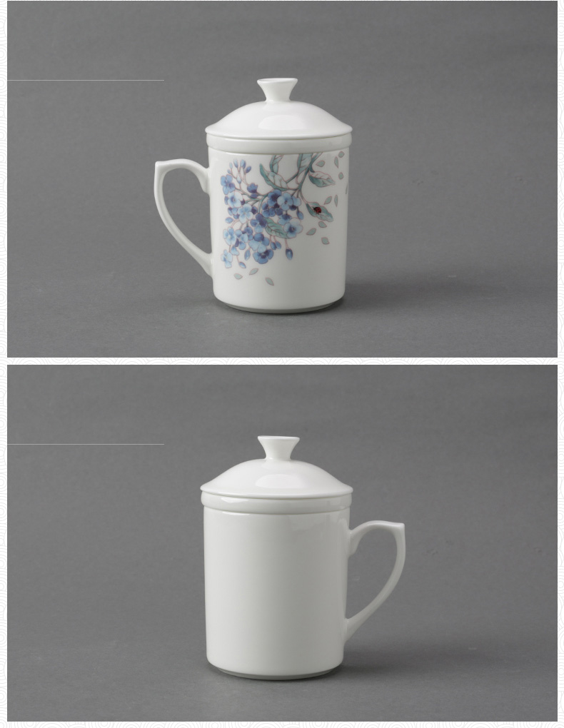 The porcelain yongfeng source spring appropriate qiao series filter every cup of tea with three - piece cup of tea every suit tea cups