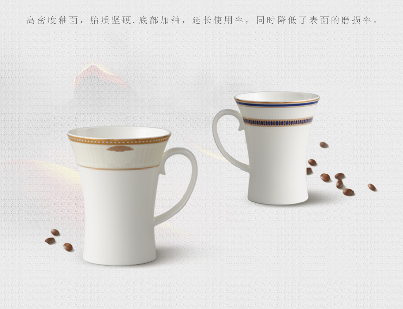 The porcelain yongfeng source deep yellow creative 3 glass ceramic keller of coffee cup single CPU type of CPU 's office