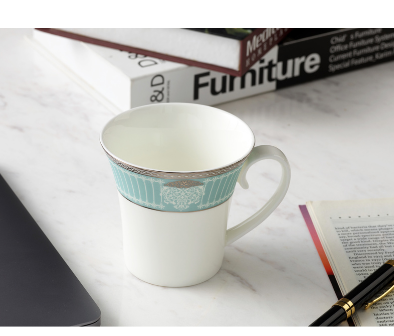 The porcelain yongfeng source deep yellow 320 creative glass coffee cup ceramic keller cup of cup 's office