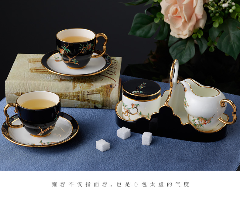 The porcelain Mrs Yongfeng source porcelain pomegranate 8 head home ceramic cup coffee cups and saucers suit afternoon tea cups