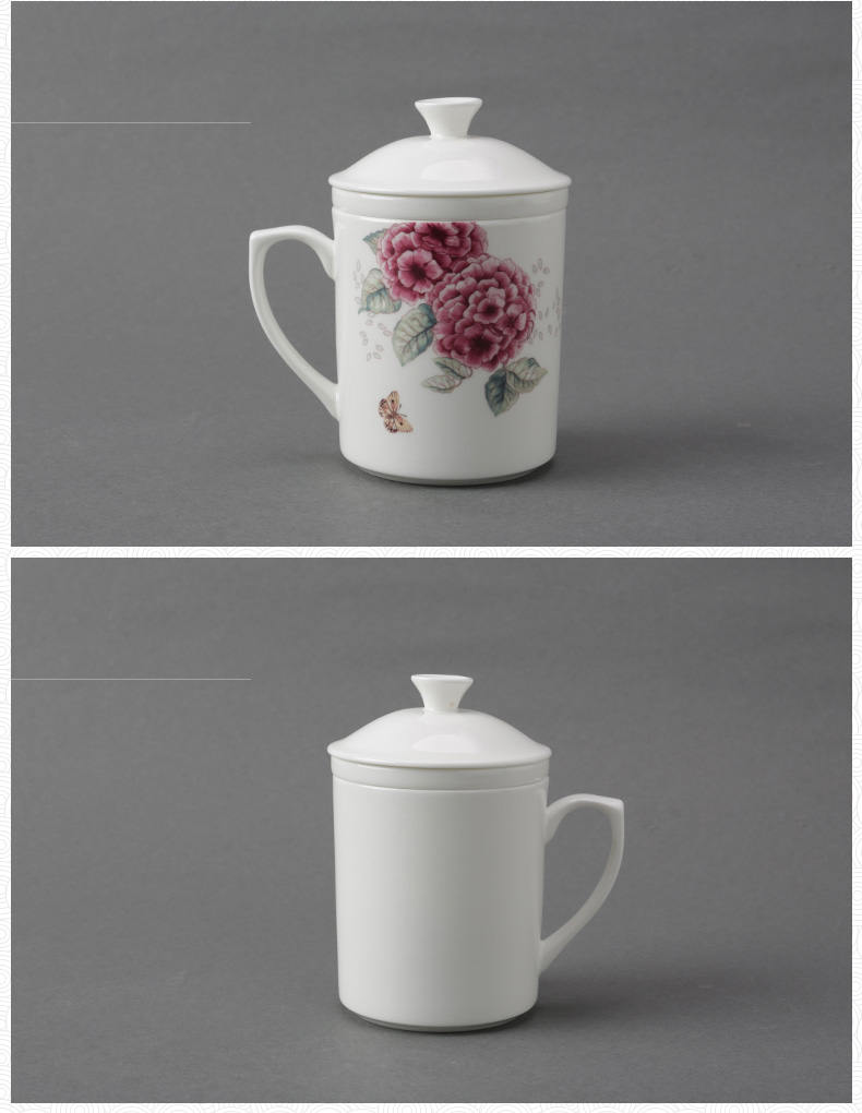 The porcelain yongfeng source spring appropriate qiao series filter every cup of tea with three - piece cup of tea every suit tea cups