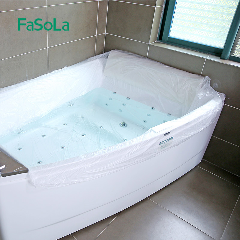 10 Clothing Disposable Bubble Shower Bag Hotel Adults Cover Film Wood Barrel Bath Bag Travel Bath Tub Thickened Bag