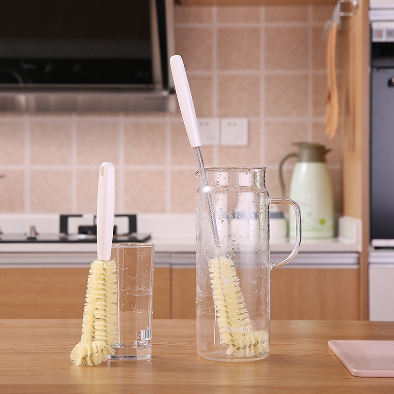 FaSoLa Day-style long handle cleaning brush for home washing cups Tea stains cleaners 360 degrees lengthened cleaning brush