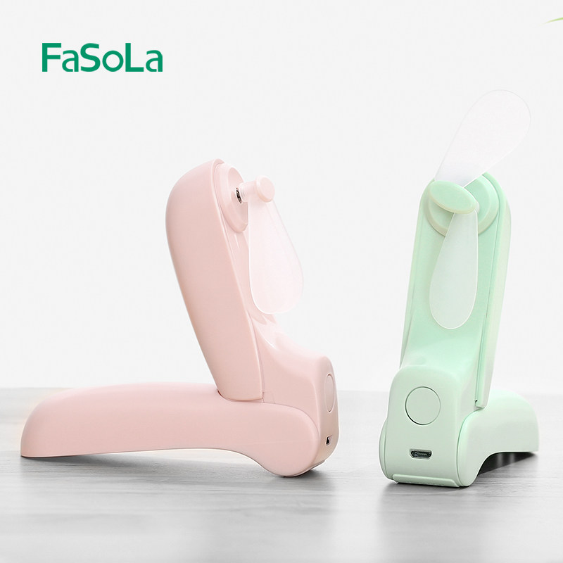Folding fan portable home USB handheld hand held mini charging student small office cute