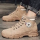 Martin boots nam 2020 mùa thu mới giày công cụ nam giày lao động bảo hiểm lao động ống ngắn vớ ống ngắn giày cao cổ nam - Giay cao