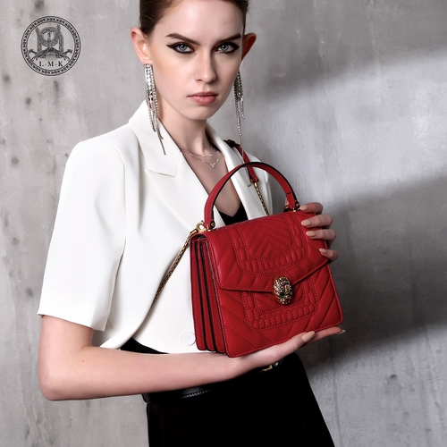 Красная универсальная кожаная сумка через плечо для невесты, премиум класс, из натуральной кожи