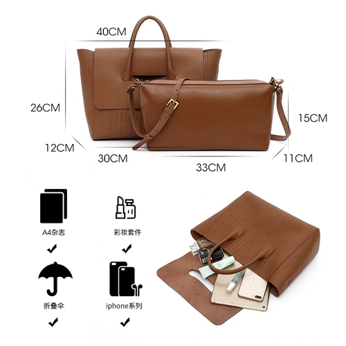 Кожаная вместительная и большая модная сумка, из натуральной кожи, премиум класс