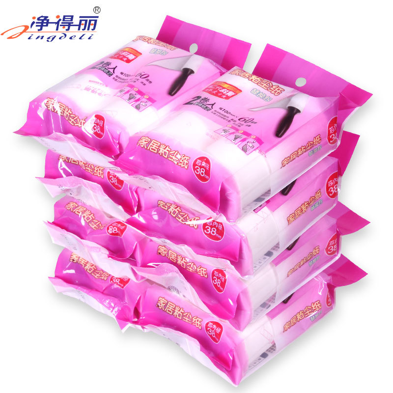 Netdeli sticky hair device 10cm tearable roller brush roll paper refill bristle clothes sticky dust paper