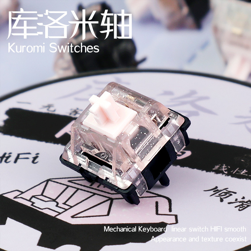 Kuromi Axis Ki Axis Mechanical Keyboard Linear Switch 5-Pin Mahjong Sound Xuhua Bsun Switch
