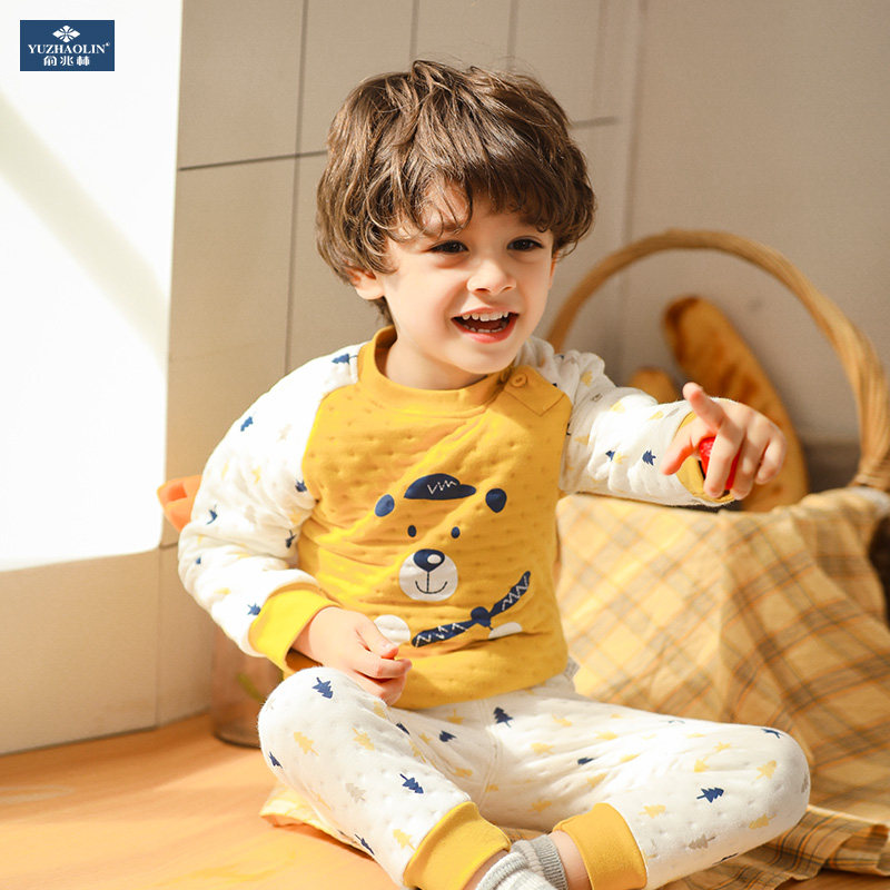 Baby thermal underwear set children quilted boys and girls autumn