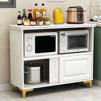 Marble cabinet rack cooking table multi-functional vegetable cutting table kitchen storage side cabinet cupboard stove storage
