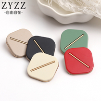 Metal combination color button Nezi coat trench coat lady button button button button button button button