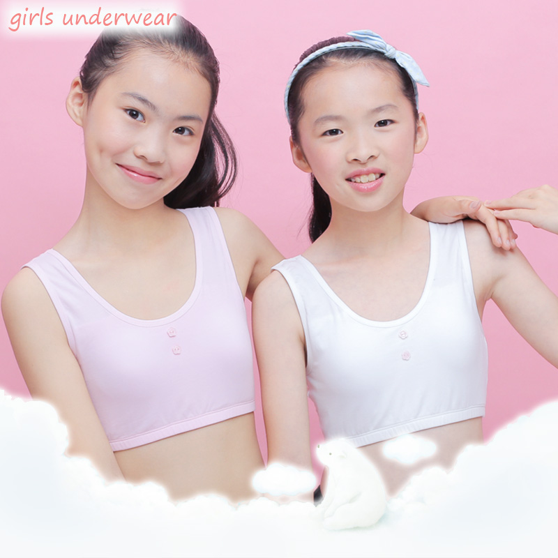 Junior high school girls with chest pads 12-13-14-15-16-year-old