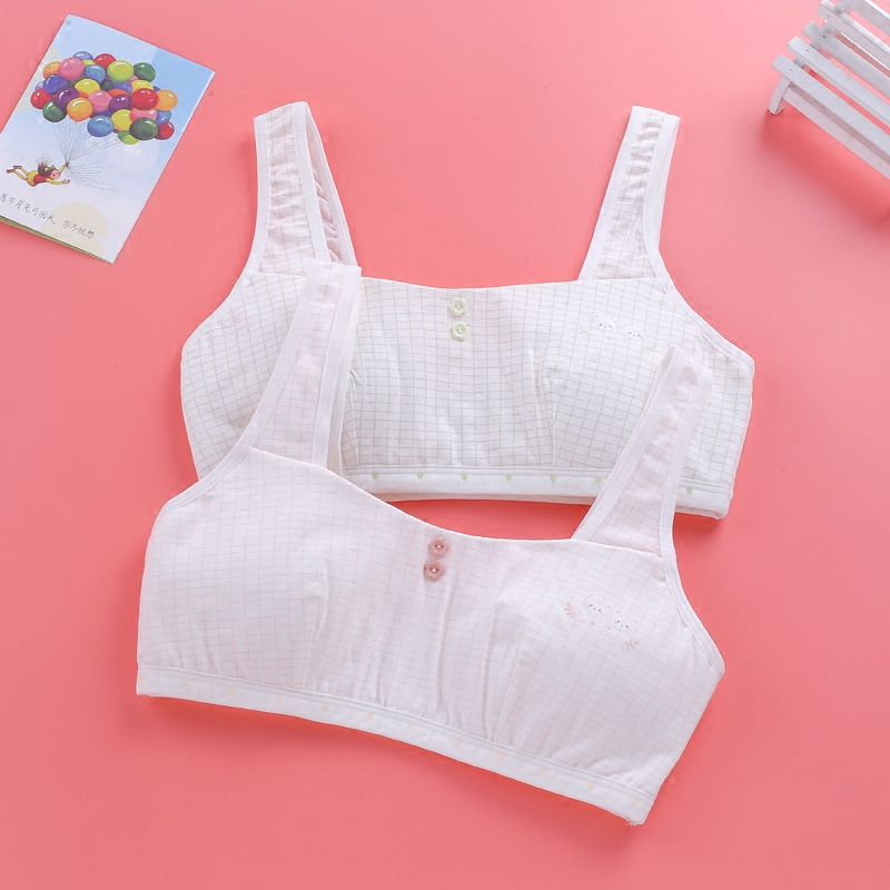 Girl development period 11 12 13 14 15 16 years old cotton underwear small vest Junior high school student girl bra