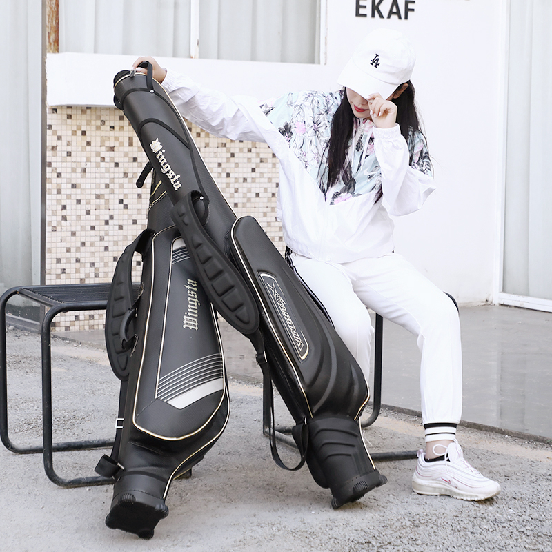 Big belly bag fishing gear bag Luya bag fishing bag fishing rod bag 1 3 meters 4 sea rod bag large capacity rod bag Rock fishing rod bag