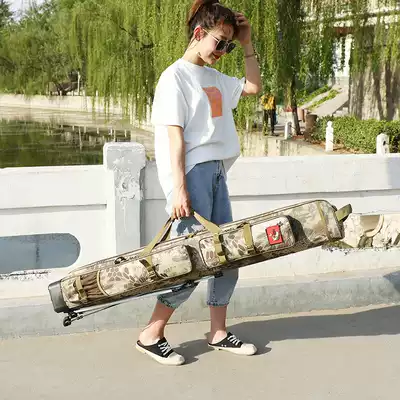 Fishing rod bag 1 3 meters fishing bag fishing gear bag waterproof rod bag sea rod bag Luyatai fishing bag umbrella gun bag three or two layers